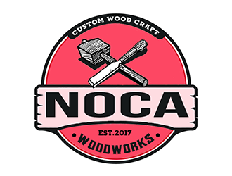 NOCA Woodworks logo design by Optimus