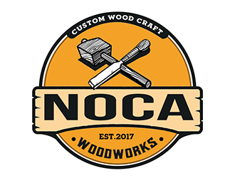 NOCA Woodworks logo design by Optimus