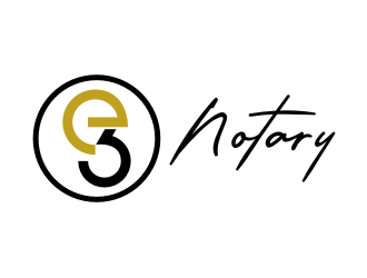 E3 Notary logo design by Garmos