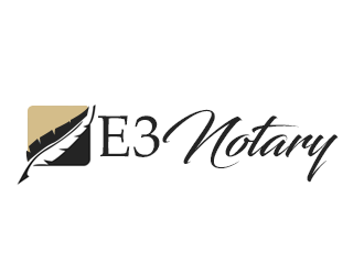 E3 Notary logo design by kunejo