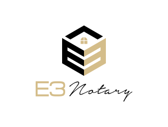 E3 Notary logo design by dayco