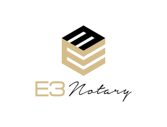 E3 Notary logo design by dayco