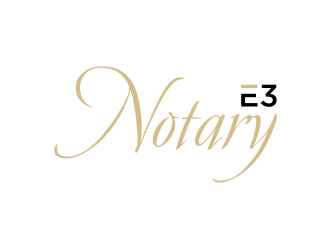 E3 Notary logo design by vostre