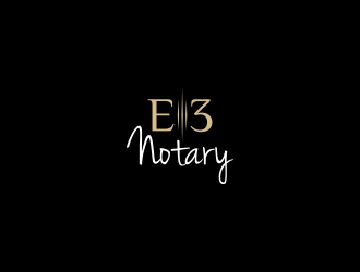 E3 Notary logo design by hashirama