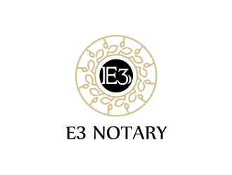 E3 Notary logo design by ramapea
