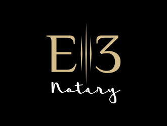 E3 Notary logo design by hashirama