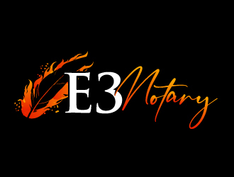 E3 Notary logo design by AamirKhan