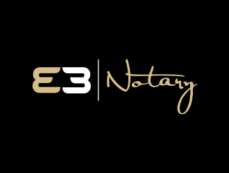 E3 Notary logo design by done