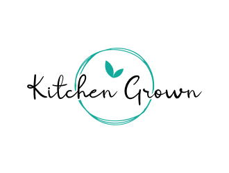 Kitchen Grown logo design by Gwerth
