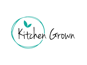 Kitchen Grown logo design by Gwerth