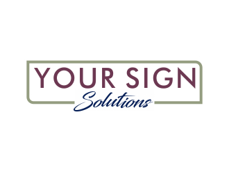 Your Sign Solutions Inc logo design by cikiyunn