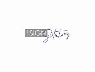 Your Sign Solutions Inc logo design by afra_art