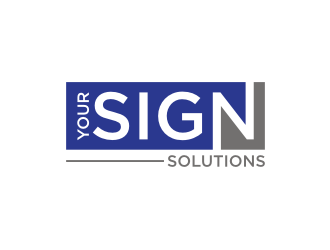 Your Sign Solutions Inc logo design by rief