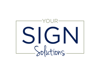 Your Sign Solutions Inc logo design by pel4ngi