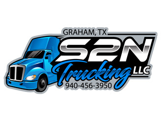 S2N Trucking LLC logo design by DreamLogoDesign