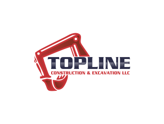 TOPLINE CONSTRUCTION & EXCAVATION LLC logo design by oke2angconcept
