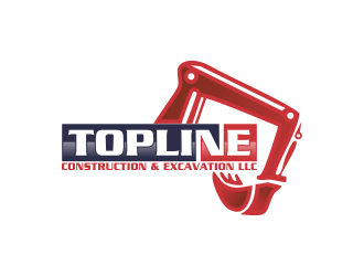 TOPLINE CONSTRUCTION & EXCAVATION LLC logo design by oke2angconcept