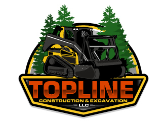 TOPLINE CONSTRUCTION & EXCAVATION LLC logo design by AamirKhan