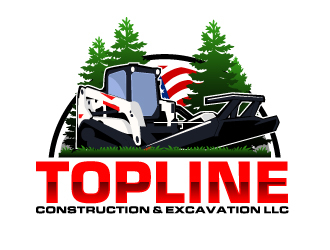 TOPLINE CONSTRUCTION & EXCAVATION LLC logo design by AamirKhan
