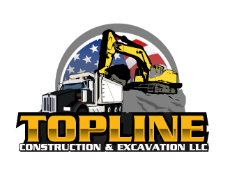 TOPLINE CONSTRUCTION & EXCAVATION LLC logo design by AamirKhan