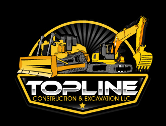 TOPLINE CONSTRUCTION & EXCAVATION LLC logo design by AamirKhan