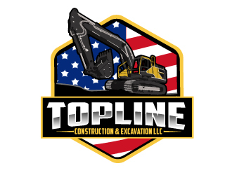 TOPLINE CONSTRUCTION & EXCAVATION LLC logo design by AamirKhan