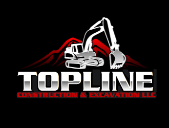 TOPLINE CONSTRUCTION & EXCAVATION LLC logo design by AamirKhan