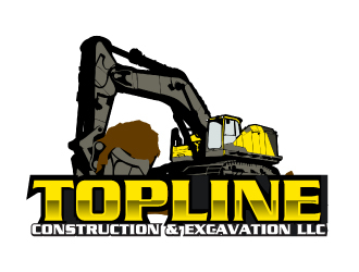 TOPLINE CONSTRUCTION & EXCAVATION LLC logo design by AamirKhan