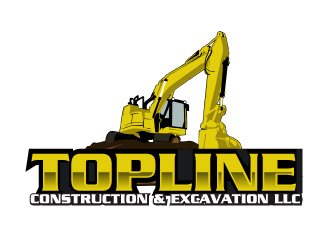TOPLINE CONSTRUCTION & EXCAVATION LLC logo design by AamirKhan