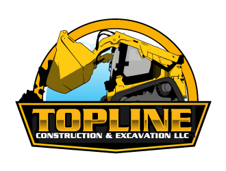 TOPLINE CONSTRUCTION & EXCAVATION LLC logo design by AamirKhan