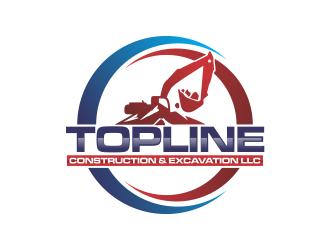 TOPLINE CONSTRUCTION & EXCAVATION LLC logo design by oke2angconcept
