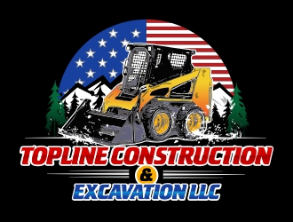 TOPLINE CONSTRUCTION & EXCAVATION LLC logo design by AnandArts
