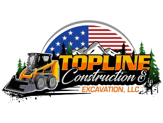 TOPLINE CONSTRUCTION & EXCAVATION LLC logo design by AnandArts