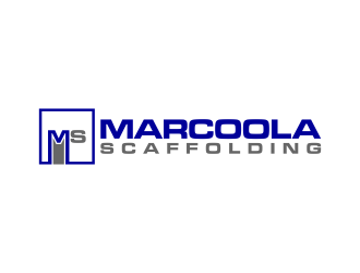 Marcoola Scaffolding  logo design by luckyprasetyo