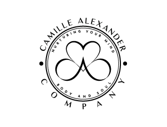 The Camille Alexander Company (nurturing your mind, body and soul) logo design by SOLARFLARE