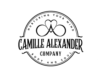 The Camille Alexander Company (nurturing your mind, body and soul) logo design by SOLARFLARE