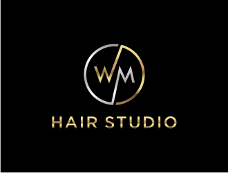 WM hair studio  logo design by asyqh