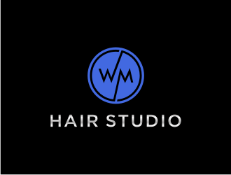 WM hair studio  logo design by asyqh