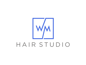 WM hair studio  logo design by asyqh