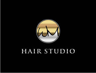 WM hair studio  logo design by asyqh