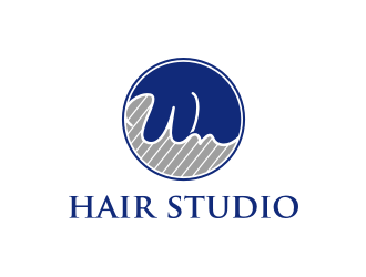 WM hair studio  logo design by mbamboex