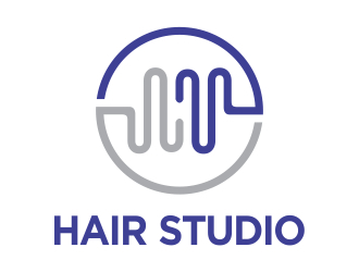 WM hair studio  logo design by cikiyunn