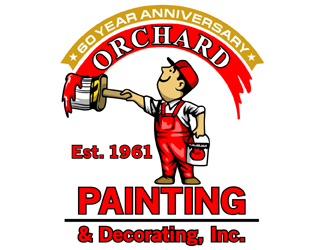 Orchard Painting and Decorating, Inc. logo design by MAXR