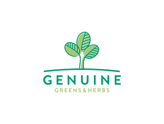 Genuine Greens ATX logo design by yeve