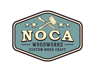 NOCA Woodworks logo design by cybil