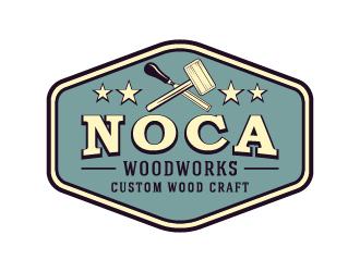 NOCA Woodworks logo design by cybil