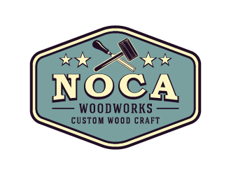 NOCA Woodworks logo design by cybil