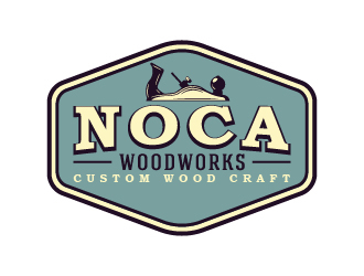 NOCA Woodworks logo design by cybil
