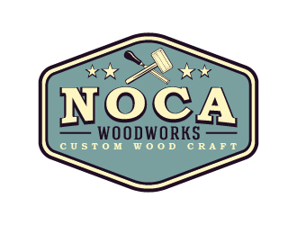 NOCA Woodworks logo design by cybil