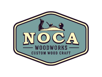 NOCA Woodworks logo design by cybil